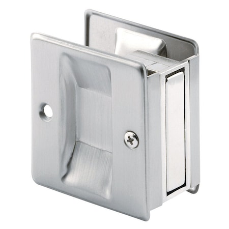 Prime-Line Prime-Line 2.5 in. L Satin Nickel Silver Brass Pocket Door Pull 164158